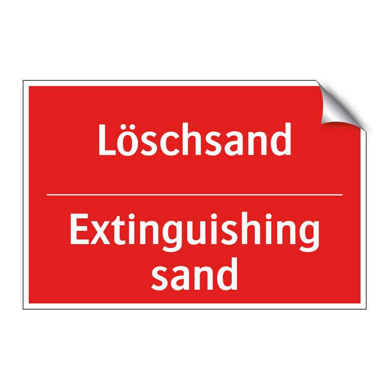 Löschsand - Extinguishing sand