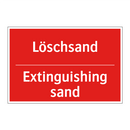 Löschsand - Extinguishing sand