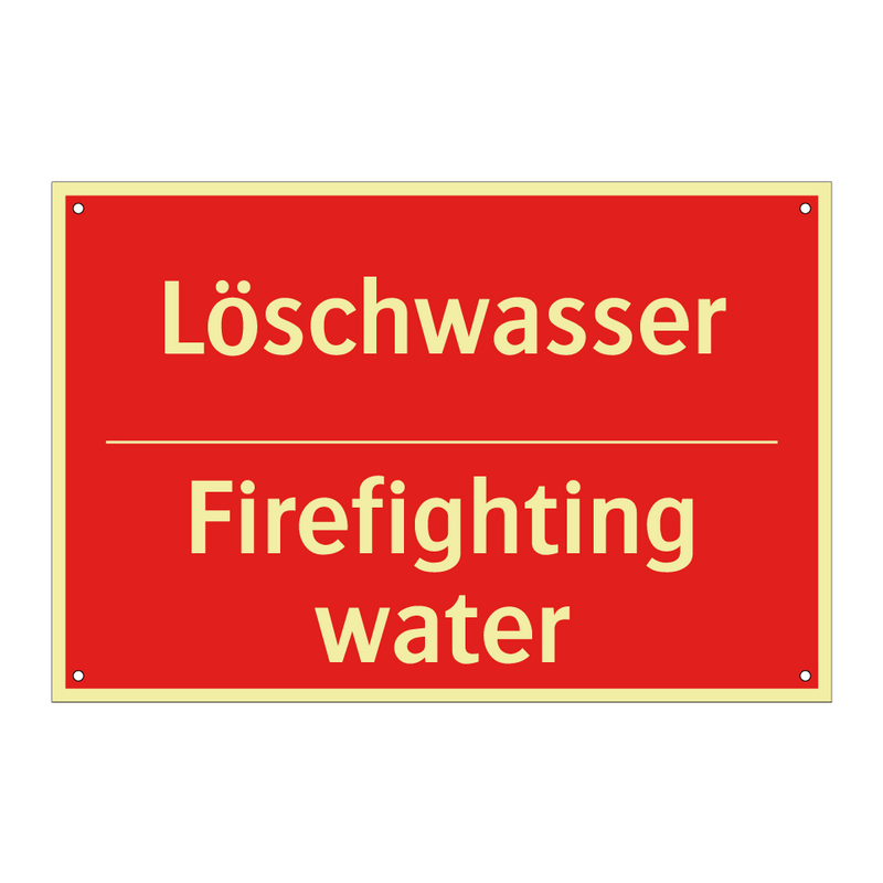 Löschwasser - Firefighting water