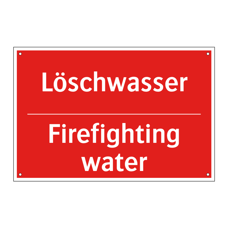 Löschwasser - Firefighting water