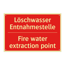 Löschwasser Entnahmestelle - Fire water extraction point