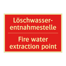 Löschwasser- entnahmestelle - Fire water extraction point