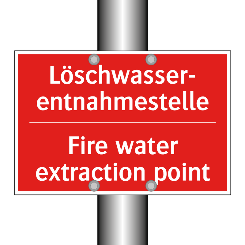 Löschwasser- entnahmestelle - Fire water extraction point