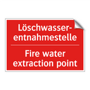 Löschwasser- entnahmestelle - Fire water extraction point