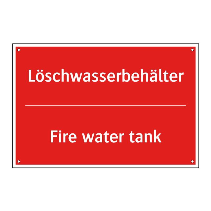 Löschwasserbehälter - Fire water tank