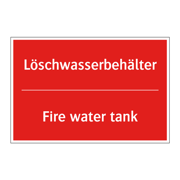 Löschwasserbehälter - Fire water tank