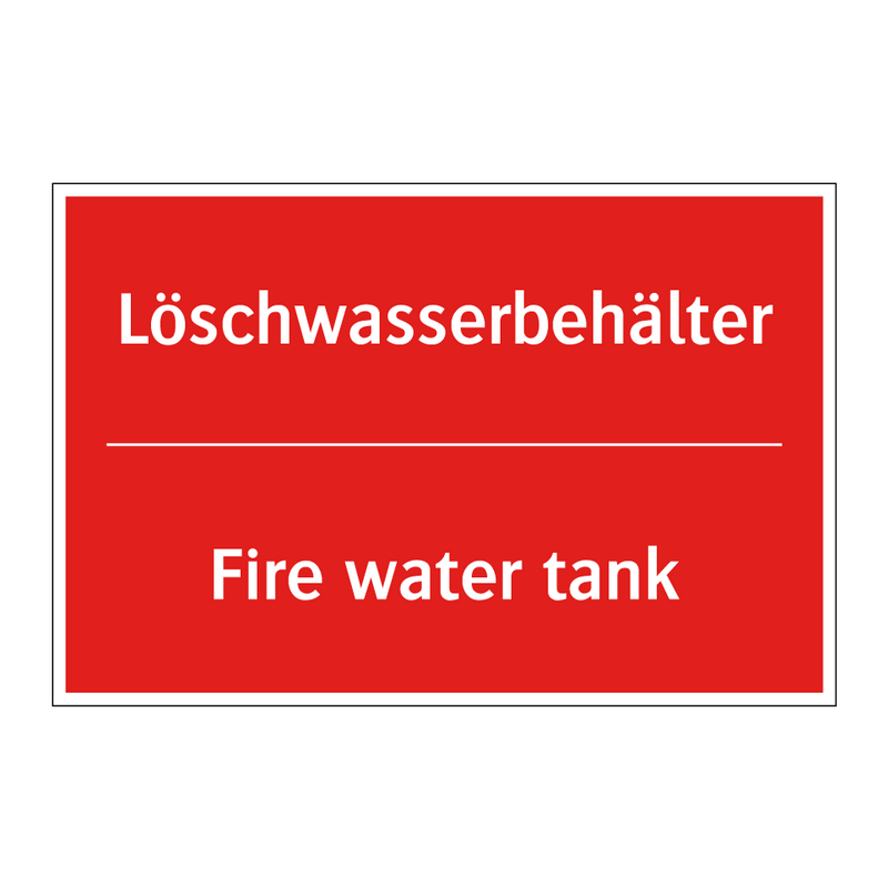 Löschwasserbehälter - Fire water tank