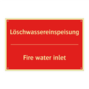 Löschwassereinspeisung - Fire water inlet