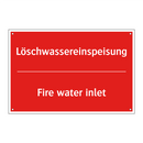 Löschwassereinspeisung - Fire water inlet