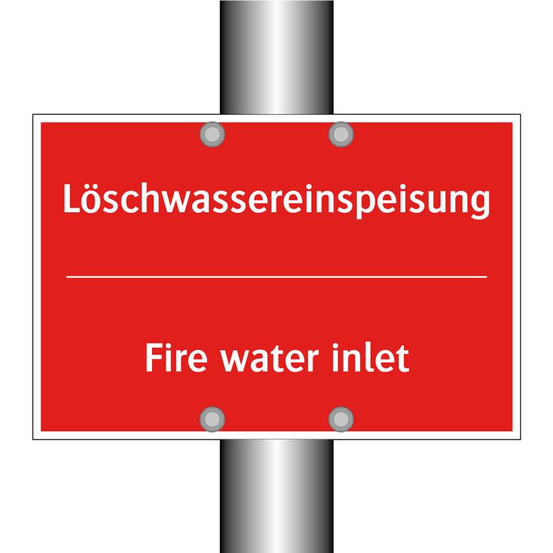 Löschwassereinspeisung - Fire water inlet
