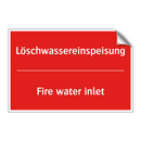 Löschwassereinspeisung - Fire water inlet