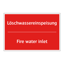 Löschwassereinspeisung - Fire water inlet