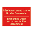 Löschwasserentnahme für die Feuerwehr/.../ - Firefighting water extraction /.../