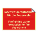 Löschwasserentnahme für die Feuerwehr/.../ - Firefighting water extraction /.../