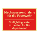Löschwasserentnahme für die Feuerwehr/.../ - Firefighting water extraction /.../