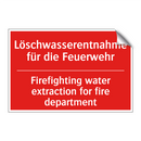 Löschwasserentnahme für die Feuerwehr/.../ - Firefighting water extraction /.../