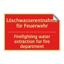 Löschwasserentnahme für Feuerwehr/.../ - Firefighting water extraction /.../
