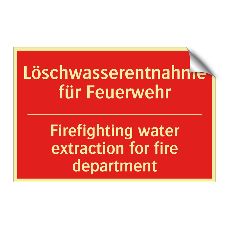 Löschwasserentnahme für Feuerwehr/.../ - Firefighting water extraction /.../