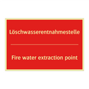 Löschwasserentnahmestelle - Fire water extraction point