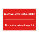 Löschwasserentnahmestelle - Fire water extraction point
