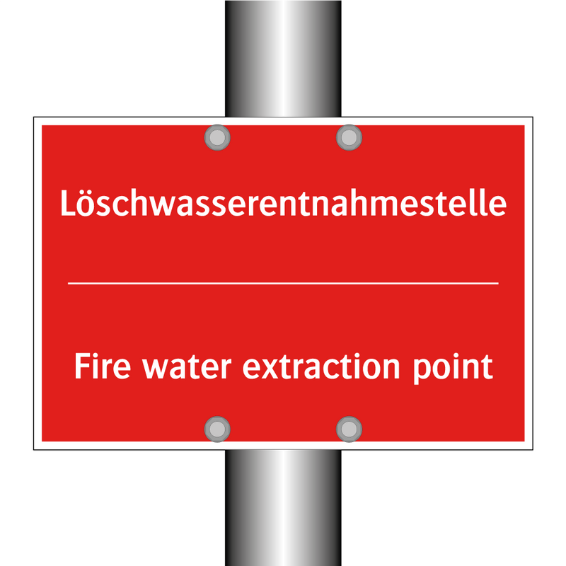 Löschwasserentnahmestelle - Fire water extraction point