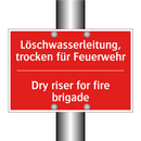 Löschwasserleitung, trocken für /.../ - Dry riser for fire brigade