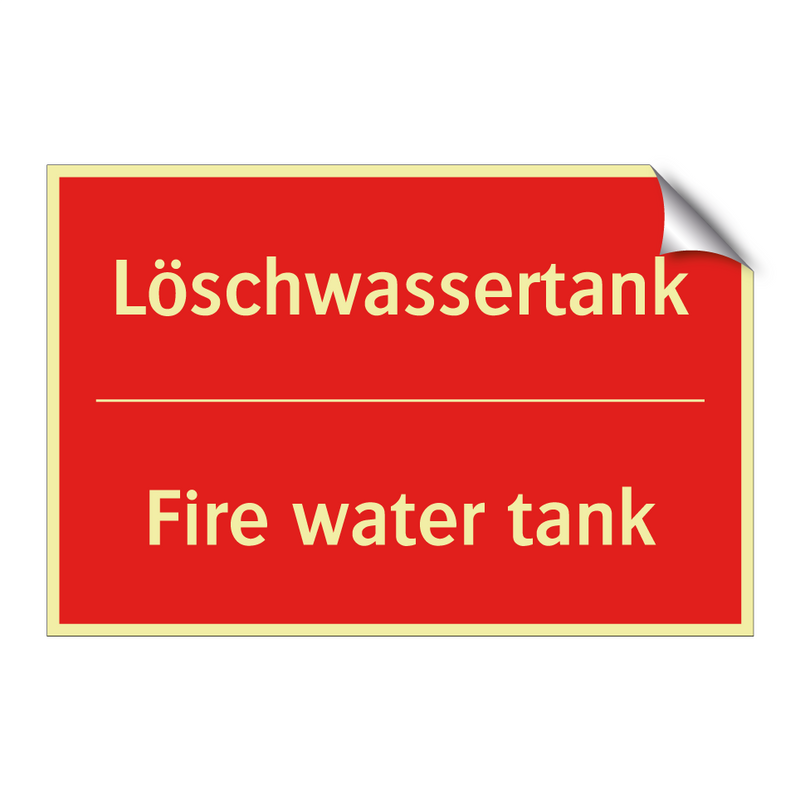 Löschwassertank - Fire water tank