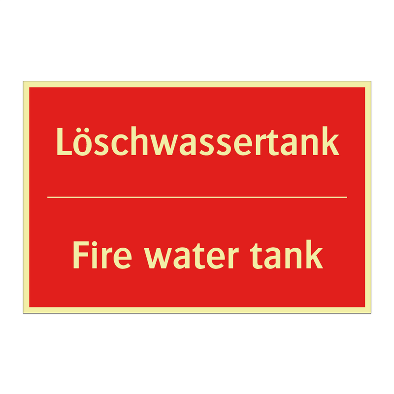 Löschwassertank - Fire water tank
