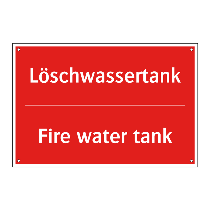 Löschwassertank - Fire water tank