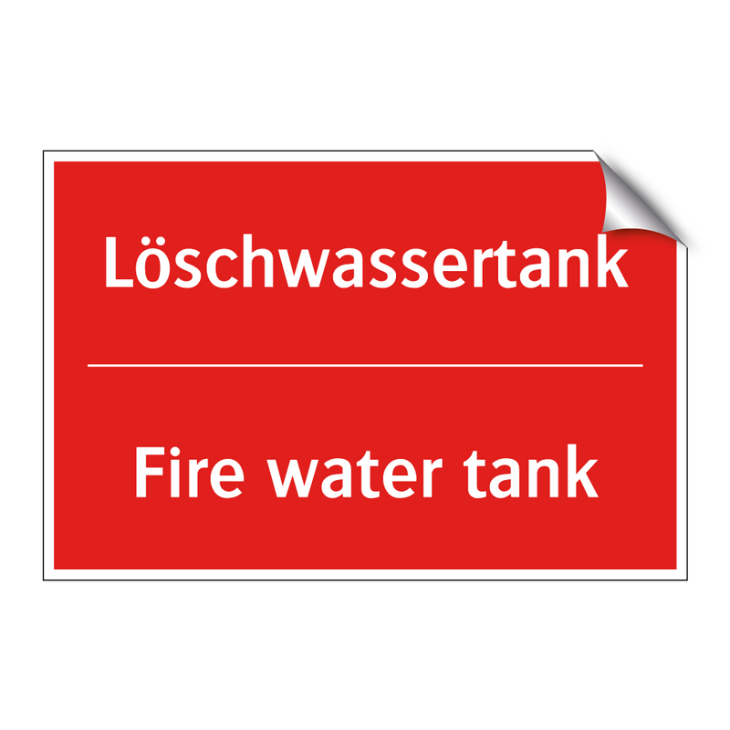 Löschwassertank - Fire water tank