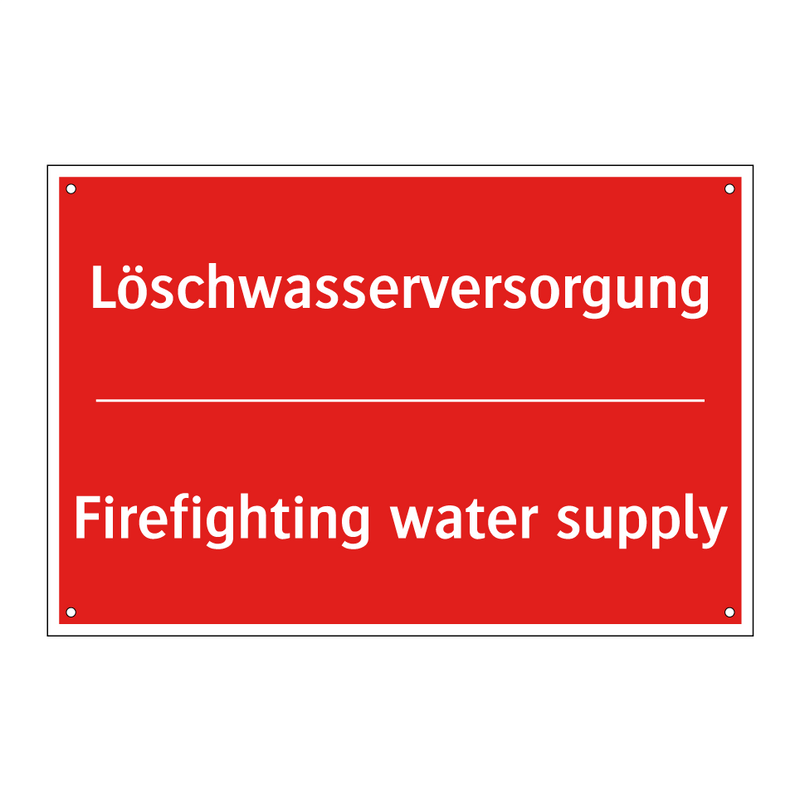 Löschwasserversorgung - Firefighting water supply