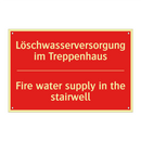 Löschwasserversorgung im Treppenhaus/.../ - Fire water supply in the stairwell/.../
