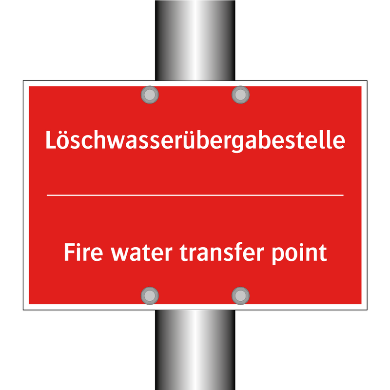 Löschwasserübergabestelle - Fire water transfer point