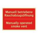 Manuell betriebene Rauchabzugsöffnung/.../ - Manually operated smoke vent