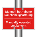 Manuell betriebene Rauchabzugsöffnung/.../ - Manually operated smoke vent