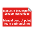 Manuelle Steuerstelle Schaumlöschanlage/.../ - Manual control point foam extinguishing/.../