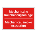Mechanische Rauchabzugsanlage - Mechanical smoke extraction