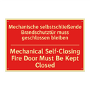 Mechanische selbstschließende /.../ - Mechanical Self-Closing Fire Door /.../