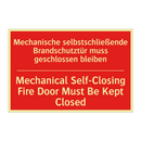Mechanische selbstschließende /.../ - Mechanical Self-Closing Fire Door /.../