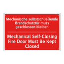 Mechanische selbstschließende /.../ - Mechanical Self-Closing Fire Door /.../
