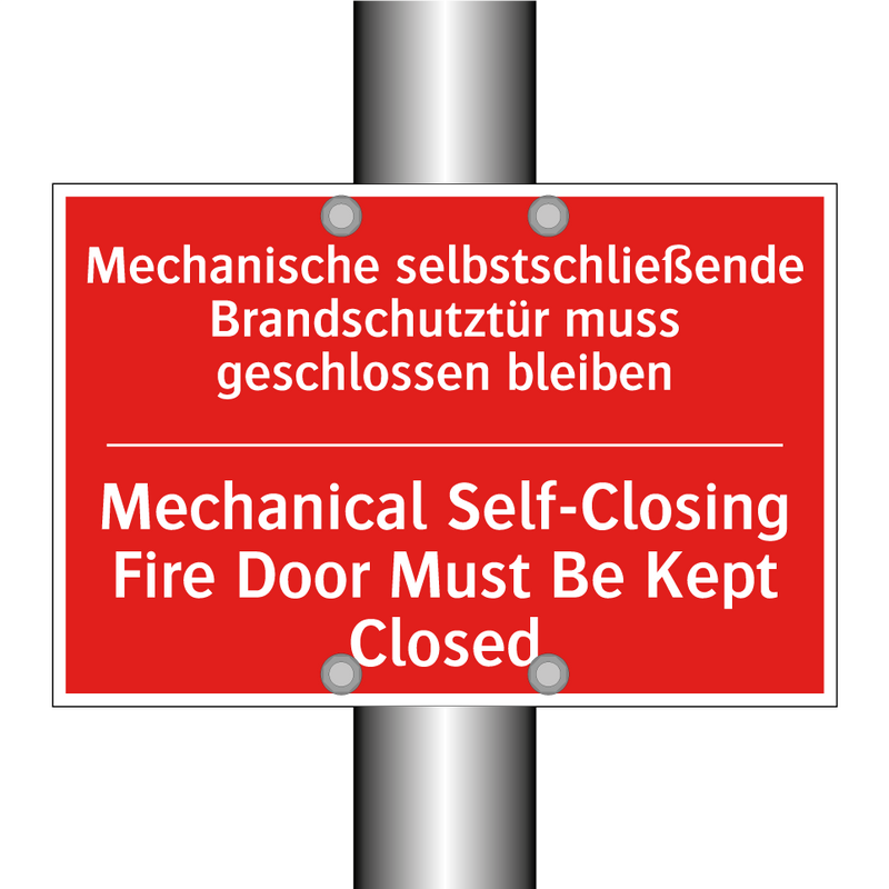 Mechanische selbstschließende /.../ - Mechanical Self-Closing Fire Door /.../