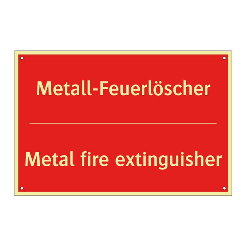 Metall-Feuerlöscher - Metal fire extinguisher