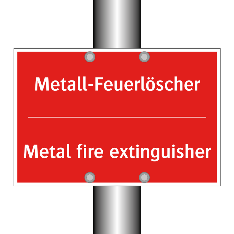 Metall-Feuerlöscher - Metal fire extinguisher