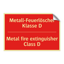 Metall-Feuerlöscher Klasse D - Metal fire extinguisher Class /.../