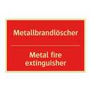 Metallbrandlöscher - Metal fire extinguisher