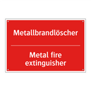 Metallbrandlöscher - Metal fire extinguisher