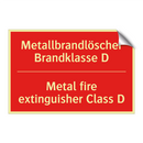 Metallbrandlöscher Brandklasse /.../ - Metal fire extinguisher Class /.../