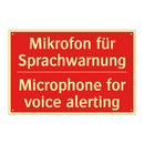 Mikrofon für Sprachwarnung - Microphone for voice alerting