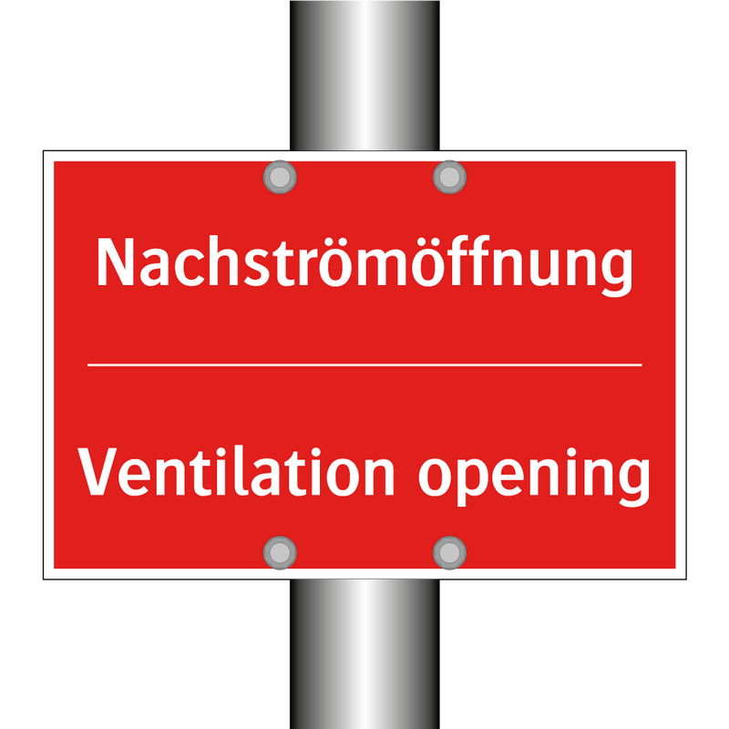 Nachströmöffnung - Ventilation opening