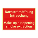 Nachströmöffnung Entrauchung - Make-up air opening smoke extraction/.../
